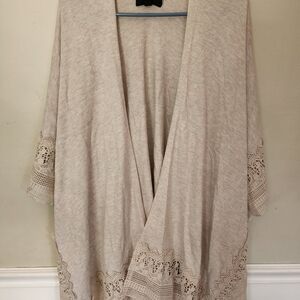 Lane Bryant Cream Lace Women's Poncho